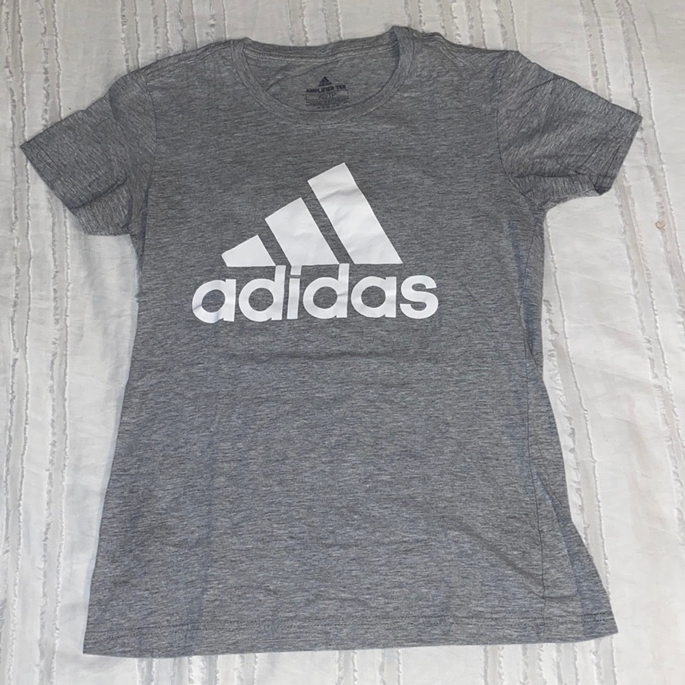 adidas xs gray t-shirt